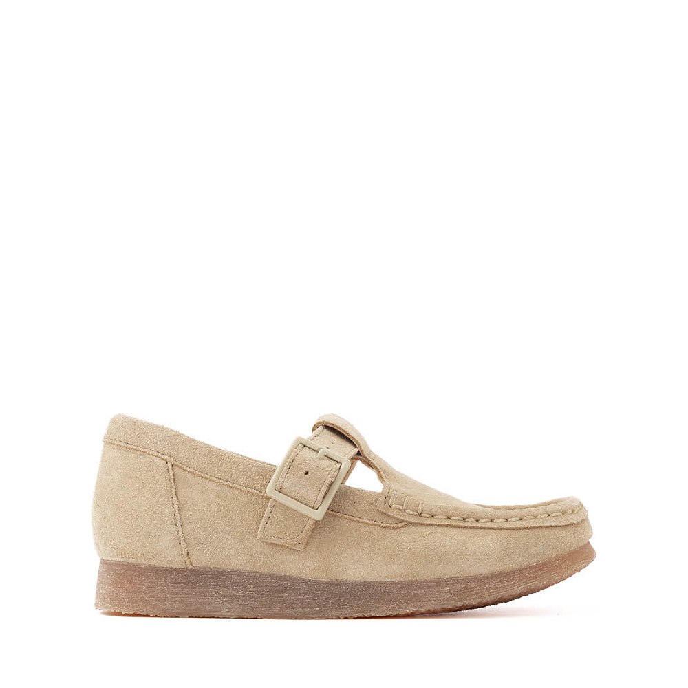 Clarks Wallabee Evo T-Bar Mocassin - Little Kid - Maple