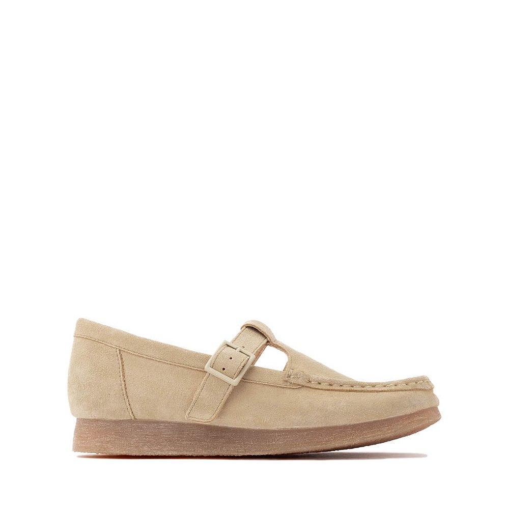 Clarks Wallabee Evo T-Bar Mocassin - Big Kid - Maple