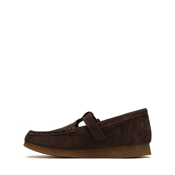 alternate view Clarks Wallabee Evo T-Bar Mocassin - Big Kid - ChocolateALT1