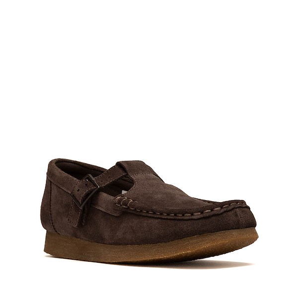 alternate view Clarks Wallabee Evo T-Bar Mocassin - Big Kid - ChocolateALT5