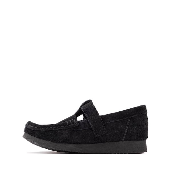 alternate view Clarks Wallabee Evo T-Bar Mocassin - Little Kid - BlackALT1
