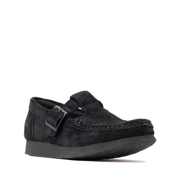 alternate view Clarks Wallabee Evo T-Bar Mocassin - Little Kid - BlackALT5