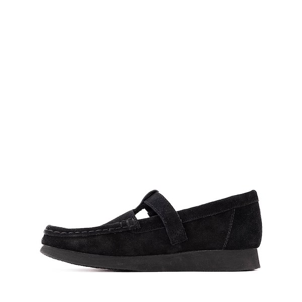 alternate view Clarks Wallabee Evo T-Bar Mocassin - Big Kid - BlackALT1