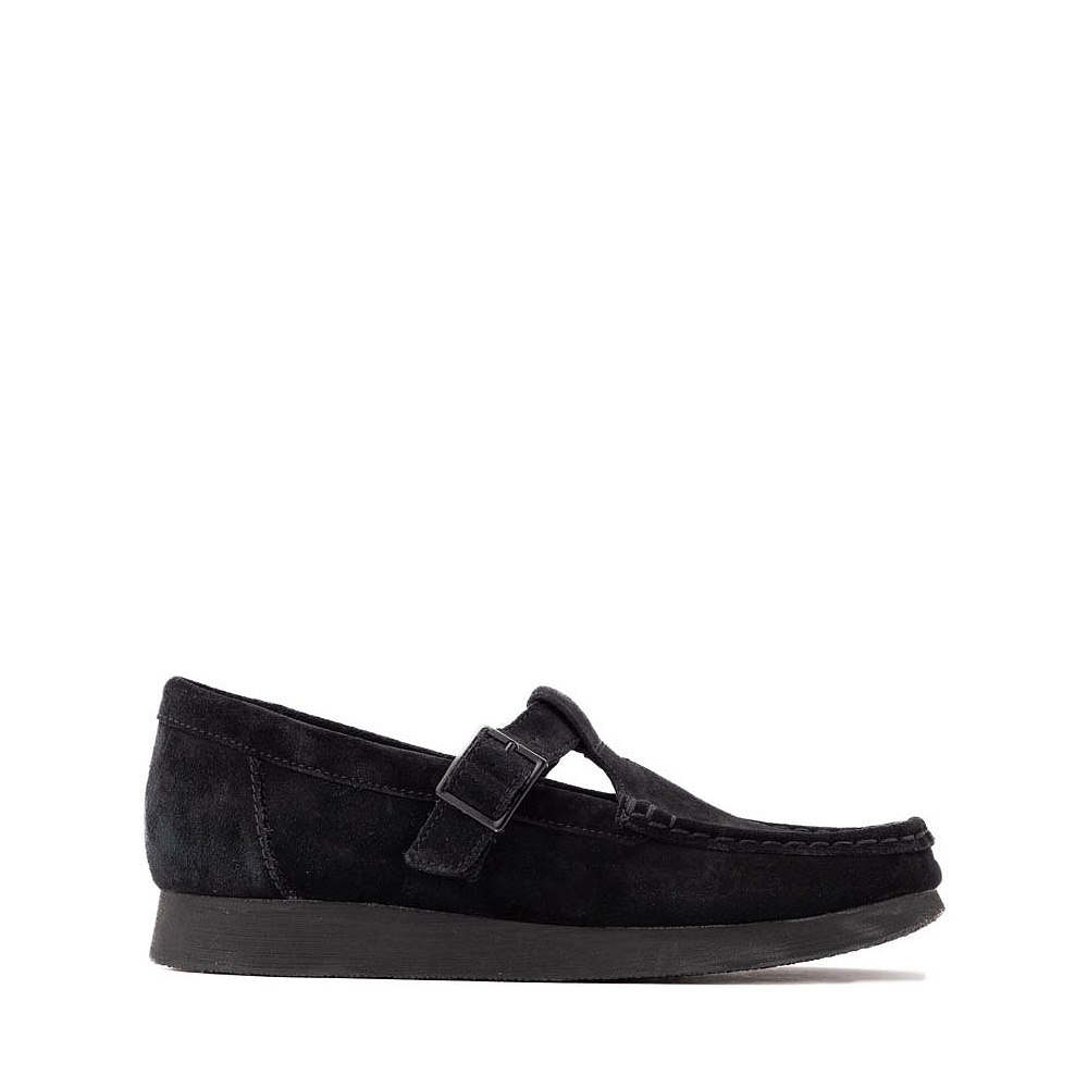 Clarks Wallabee Evo T-Bar Mocassin - Big Kid - Black