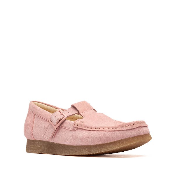 alternate view Clarks Wallabee Evo T-Bar Mocassin - Big Kid - Dusty PinkALT5