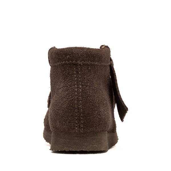 alternate view Clarks Wallabee Boot - Toddler - Chocolate Suede MonochromeALT4