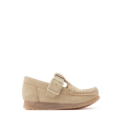 Main view of Clarks Wallabee Evo T-Bar Mocassin - Toddler - Maple