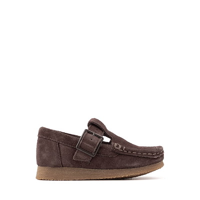 Main view of Clarks Wallabee Evo T-Bar Mocassin - Toddler - Chocolate