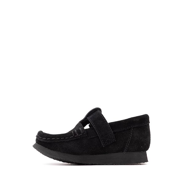 alternate view Clarks Wallabee Evo T-Bar Mocassin - Toddler - BlackALT1
