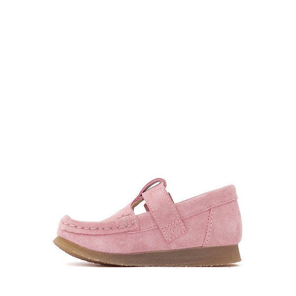 alternate view Clarks Wallabee Evo T-Bar Mocassin - Toddler - Dusty PinkALT1