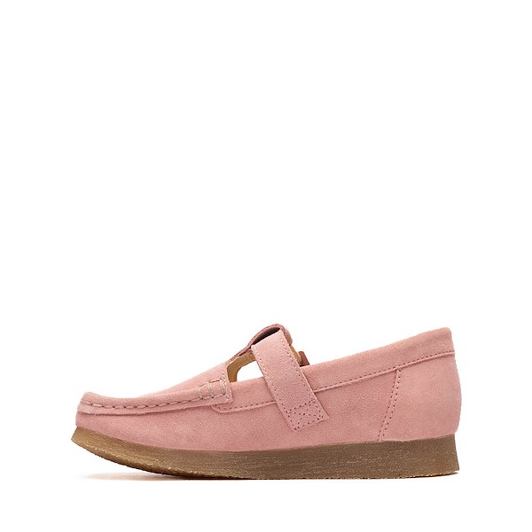 alternate view Clarks Wallabee Evo T-Bar Mocassin - Little Kid - Dusty PinkALT1