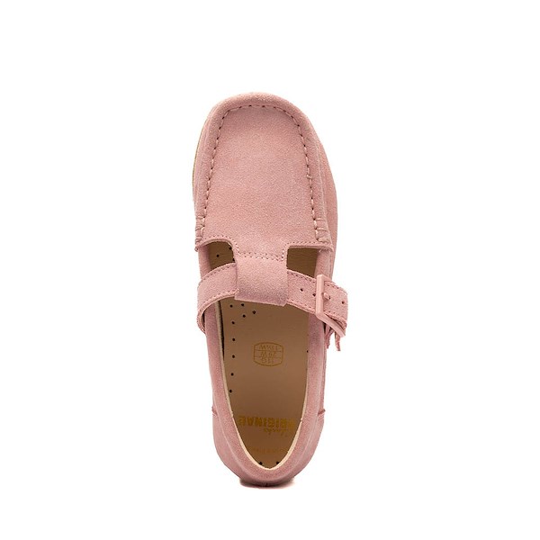alternate view Clarks Wallabee Evo T-Bar Mocassin - Little Kid - Dusty PinkALT2