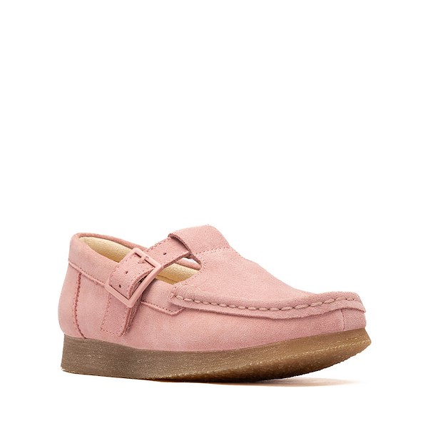 alternate view Clarks Wallabee Evo T-Bar Mocassin - Little Kid - Dusty PinkALT5