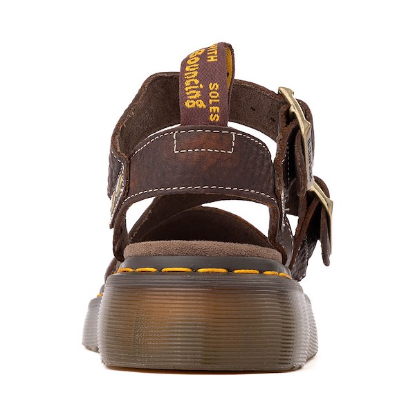 alternate view Womens Dr. Martens Gryphon Sandal - Dark BrownALT4