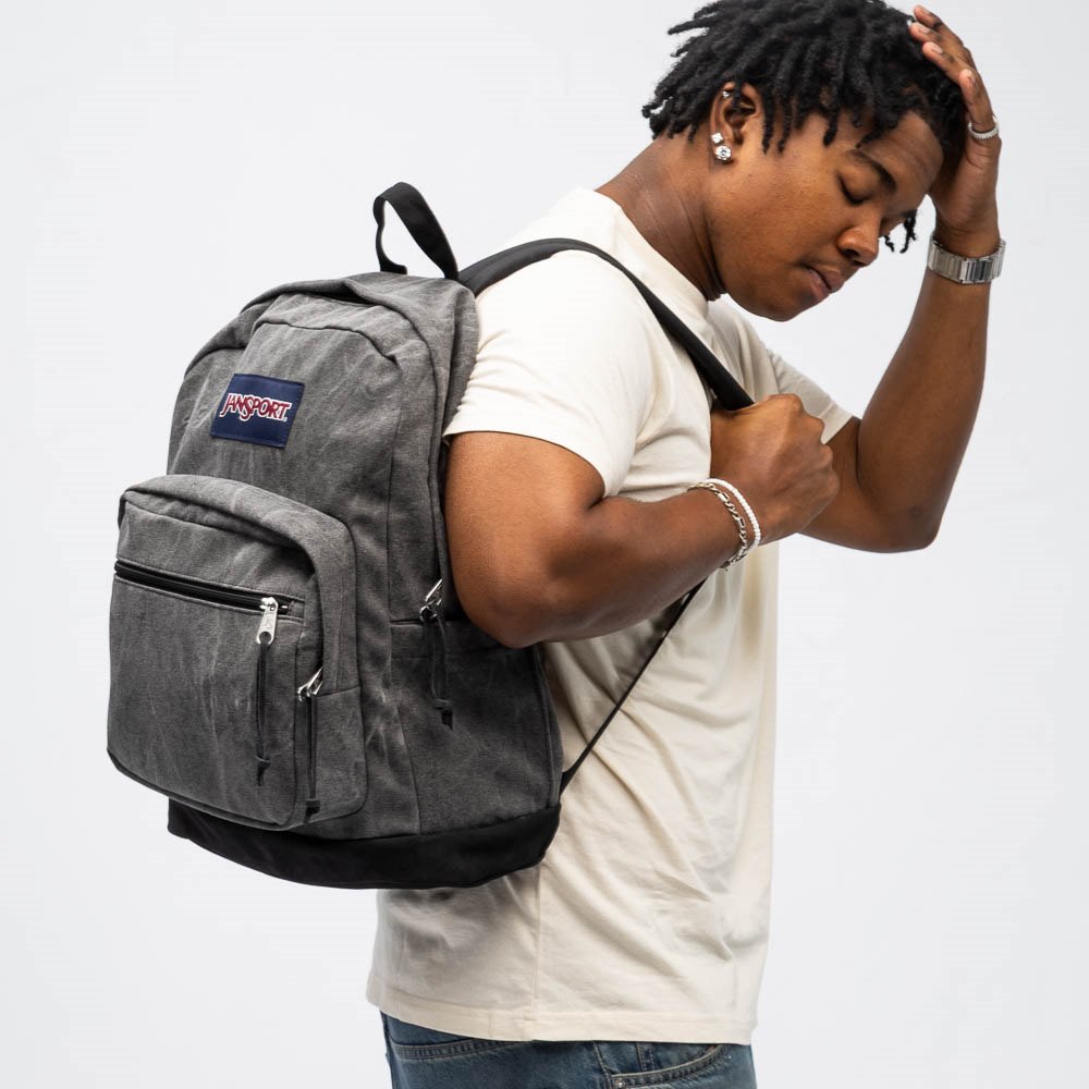 JanSport Right Pack Expressions Backpack - Aged Canvas Black