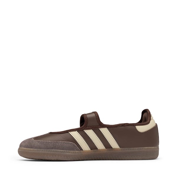 alternate view Womens adidas Samba Jane Athletic Shoe - Brown / Putty Grey / Gold MetallicALT1