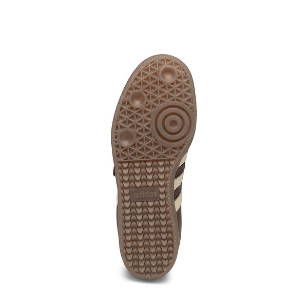 alternate view Womens adidas Samba Jane Athletic Shoe - Brown / Putty Grey / Gold MetallicALT3