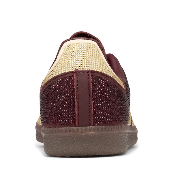 alternate view Womens adidas Samba OG Rhinestone Athletic Shoe - Maroon / Warm Vanilla / Gum 5ALT4