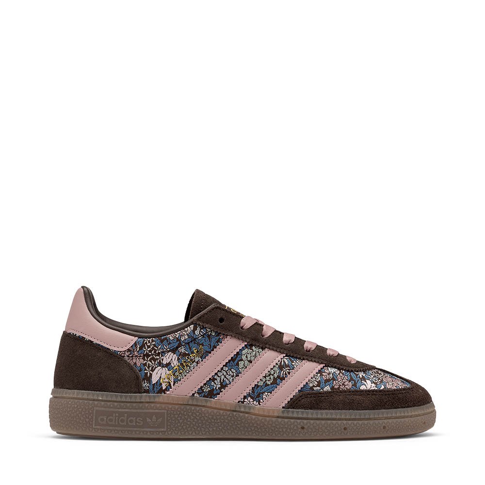 Womens adidas x Liberty London Handball Spezial Athletic Shoe - Aurora Coffee / Magic Mauve / Gum