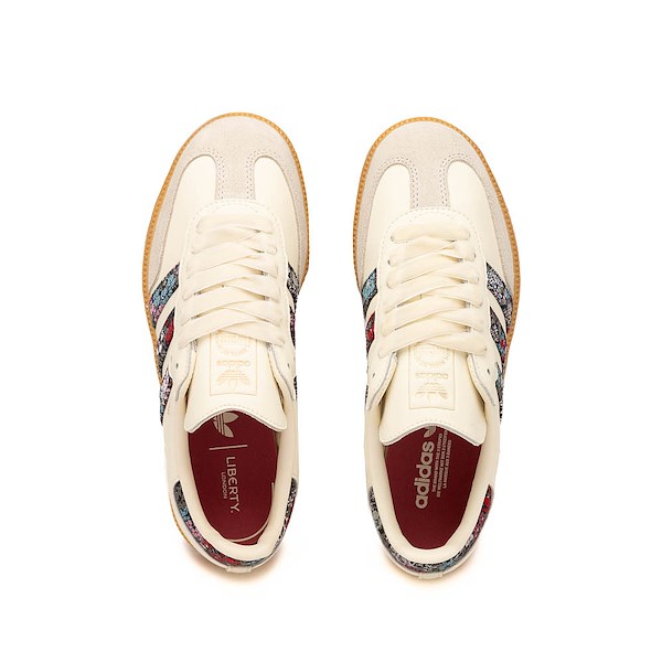 alternate view adidas x Liberty London Samba OG Athletic Shoe - Big Kid - Cream White / TalcALT2