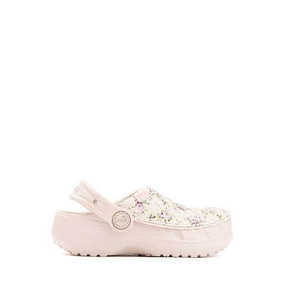 Main view of Crocs Classic Crafted Ditsy Floral Clog - Baby / Toddler - Cocoa Cr&amp;eacute;me