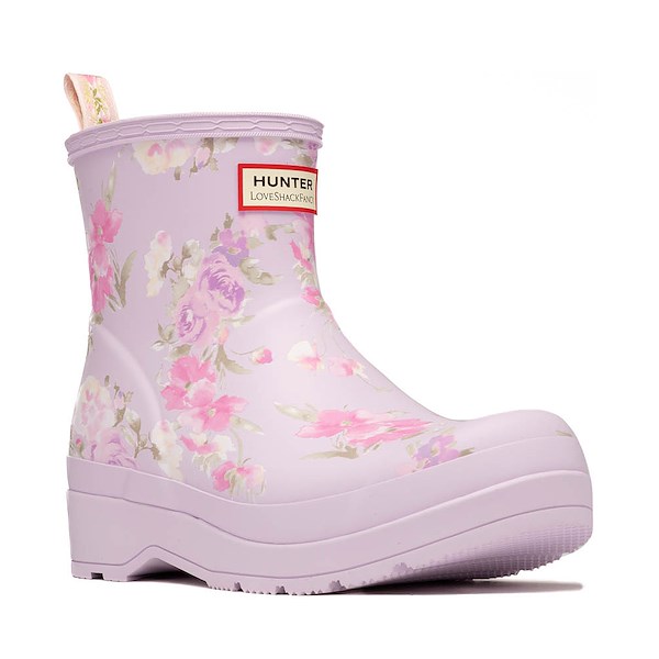alternate view Womens Hunter x LoveShackFancy Play&trade; Short Rain Boot - Happy ThoughtsALT5