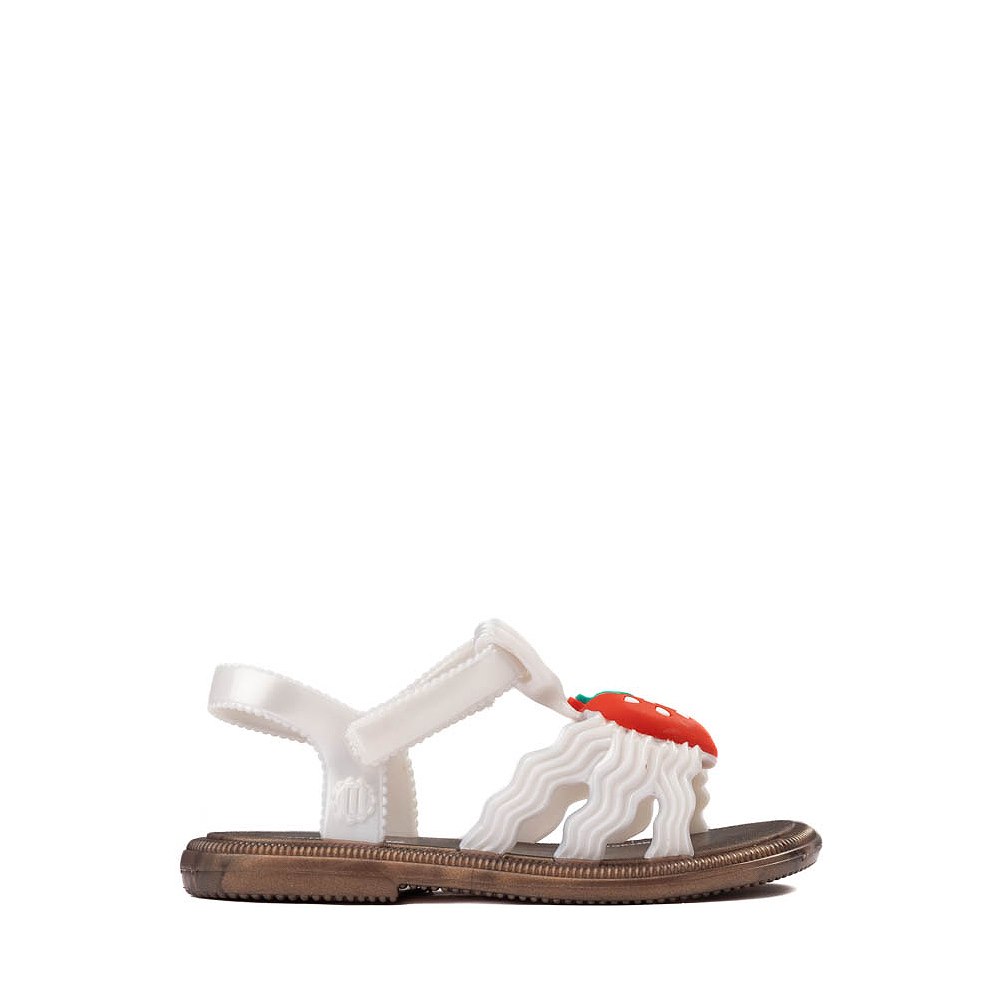 Mini Melissa Hip Strawberry Sandal - Toddler / Little Kid - Pearly White
