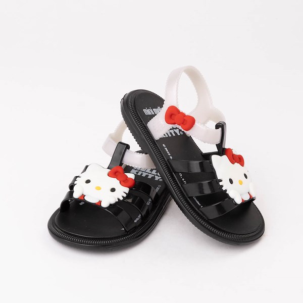 alternate view Mini Melissa x Hello Kitty&reg; & Friends Hip Sandal - Toddler - Black / WhiteHERO