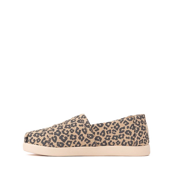 alternate view TOMS Alpargata Classic Slip-On Casual Shoe - Little Kid / Big Kid - Natural Leopard PrintALT1