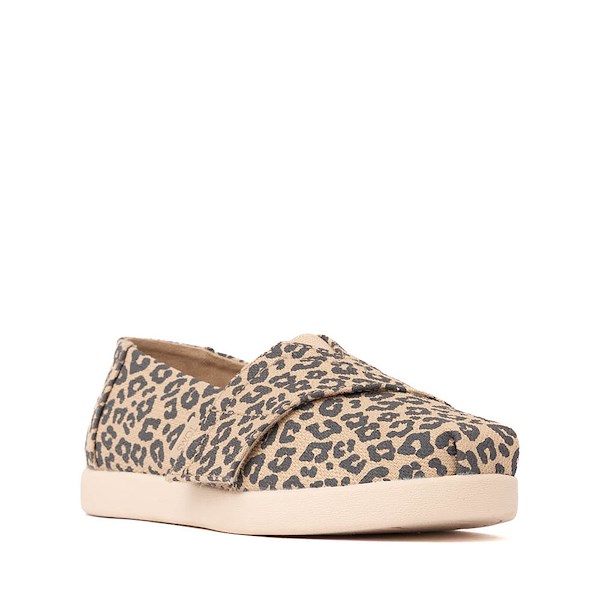 alternate view TOMS Alpargata Classic Slip-On Casual Shoe - Little Kid / Big Kid - Natural Leopard PrintALT5