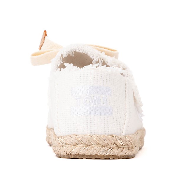 alternate view TOMS Carolina Lace-Up Espadrille - Little Kid / Big Kid - WhiteALT4