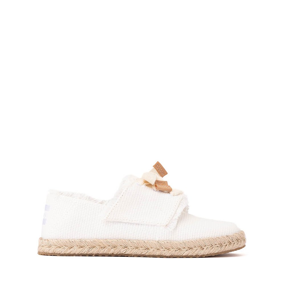 TOMS Carolina Lace-Up Espadrille - Little Kid / Big Kid - White