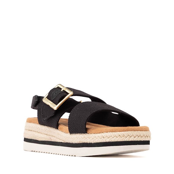 alternate view TOMS Giana Platform Sandal - Little Kid / Big Kid - BlackALT5