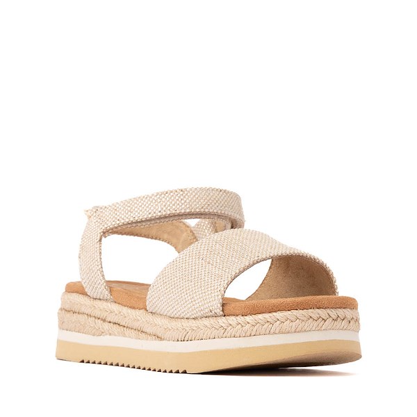 alternate view TOMS Diana Platform Sandal - Little Kid / Big Kid - Champagne GlimmerALT5