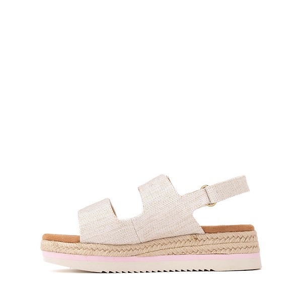 alternate view TOMS Giana Platform Sandal - Little Kid / Big Kid - NaturalALT1