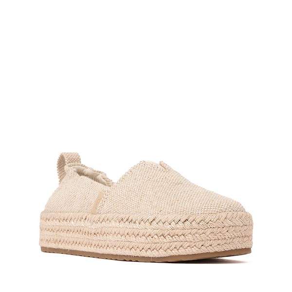 alternate view TOMS Valencia Platform Espadrille - Little Kid / Big Kid - Champagne GlimmerALT5