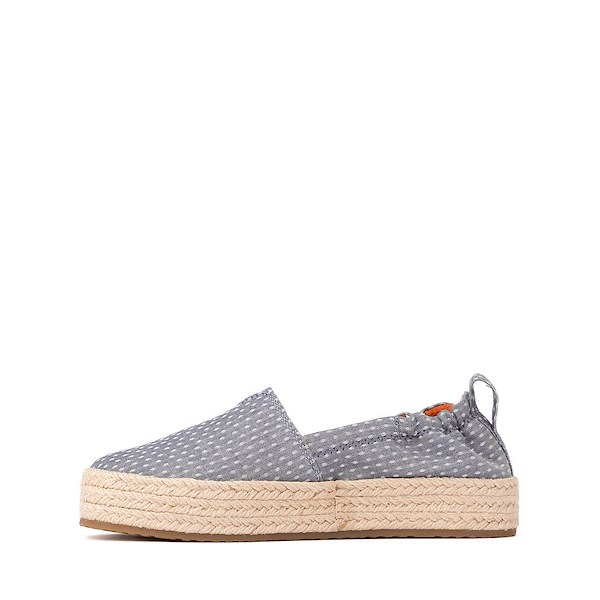 alternate view TOMS Valencia Platform Espadrille - Little Kid / Big Kid - Niagara MistALT1