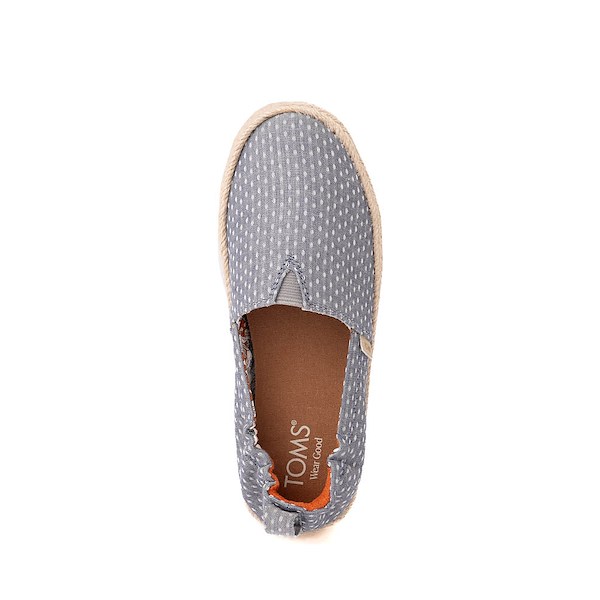 alternate view TOMS Valencia Platform Espadrille - Little Kid / Big Kid - Niagara MistALT2