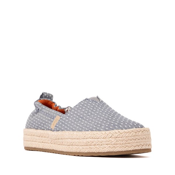 alternate view TOMS Valencia Platform Espadrille - Little Kid / Big Kid - Niagara MistALT5