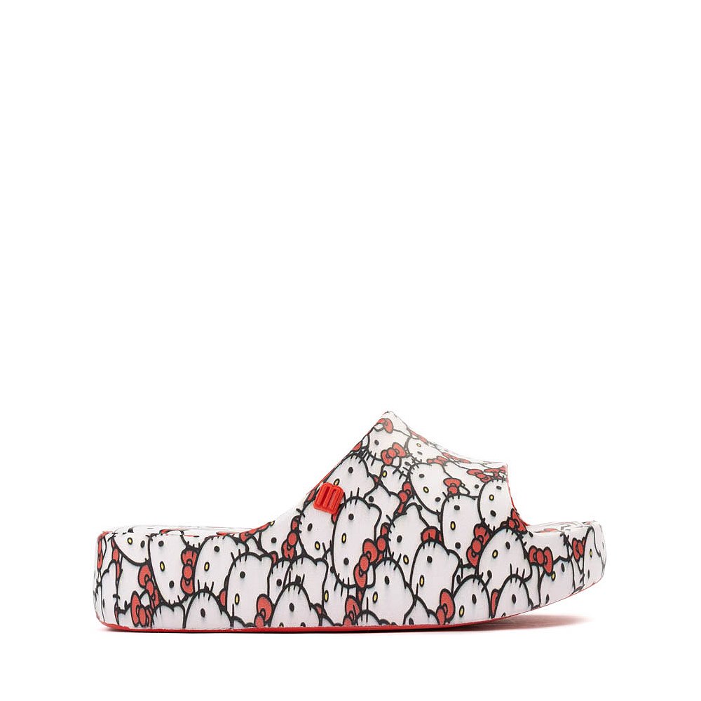 Mini Melissa + Hello Kitty&reg; & Friends Free Platform Slide Sandal - Little Kid / Big Kid - Red / White