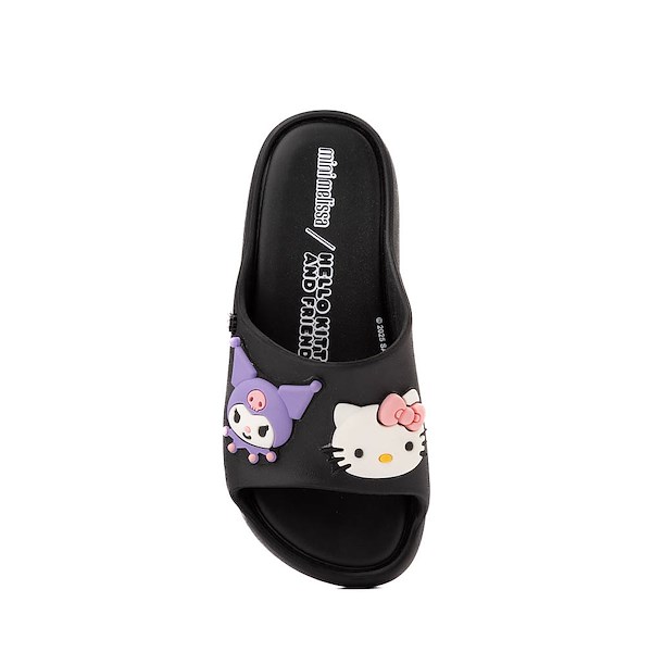 alternate view Mini Melissa + Hello Kitty&reg; & Friends Free Platform Slide Sandal - Little Kid / Big Kid - BlackALT2