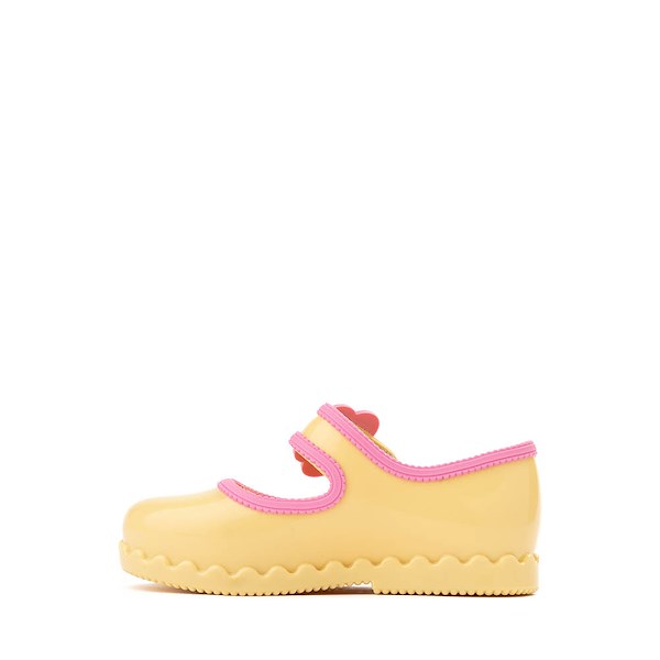alternate view Mini Melissa Hip Ballerina Casual Shoe - Toddler / Little Kid - Yellow / PinkALT1