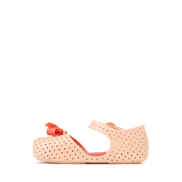 alternate view Mini Melissa Pop Flat - Toddler / Little Kid - Beige / RedALT1