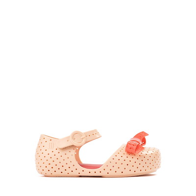 Main view of Mini Melissa Pop Flat - Toddler / Little Kid - Beige / Red
