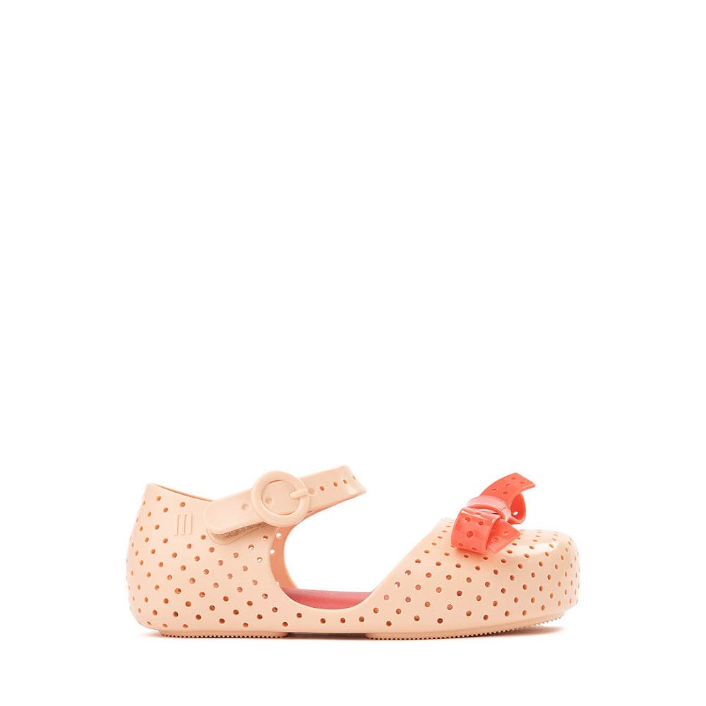 Mini Melissa Pop Flat - Toddler / Little Kid - Beige / Red