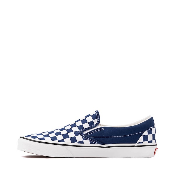 alternate view Vans Slip-On Checkerboard Skate Shoe - Deep IndigoALT1