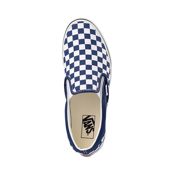 alternate view Vans Slip-On Checkerboard Skate Shoe - Deep IndigoALT2