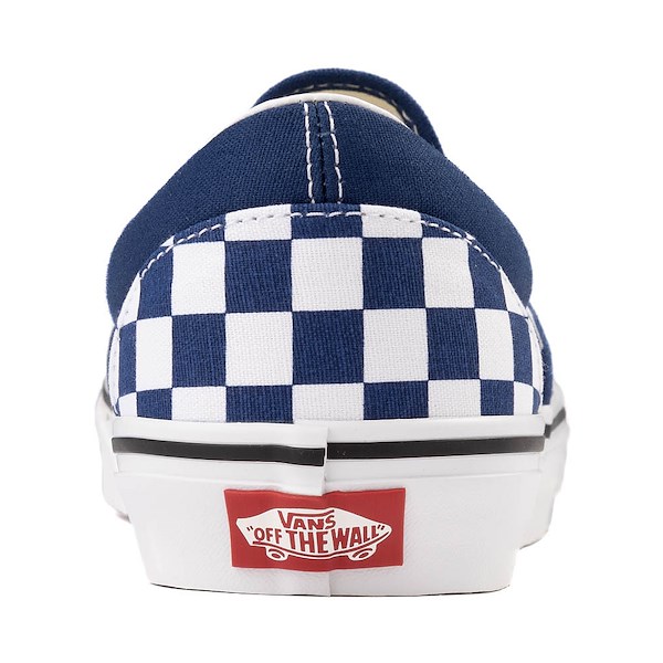 alternate view Vans Slip-On Checkerboard Skate Shoe - Deep IndigoALT4