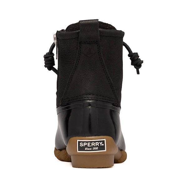 alternate view Womens Sperry Saltwater&trade; Lace-Up Duck Boot - BlackALT4