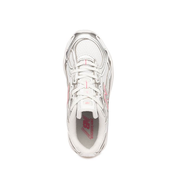 alternate view New Balance 740 Athletic Shoe - Little Kid - Silver Metallic / Signal PinkALT2